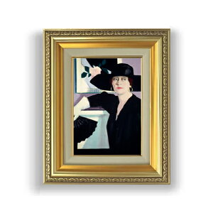 yG MdグztVXEJf Portrait of a Lady in Black SMTCY z GMdl 372×303mm zKX b G A[g CeA Ǌ|