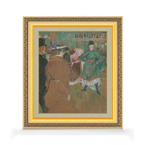 【油絵 直筆仕上げ】ロートレック ムーラン・ルージュのカドリール F8 【額入り】 絵画 販売 8号 油彩 風景画 598×524mm 複製画 送料無料 プレゼント ギフト 開店祝い 開業祝い 退職祝い 新築祝