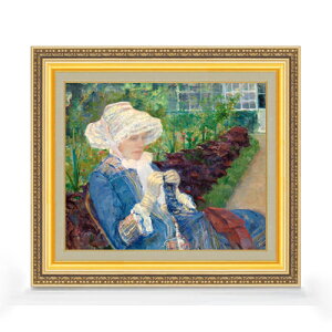 yG MdグzA[EJTbg Lydia Crocheting in the Garden at Marly F8 yzz G ̔ 8  i 598×524mm   v[g Mtg JXj JƏj ސEj Vz
