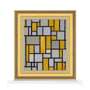 yG Mdグzs[gEhA Composition with Grid #1 F8 yzz G ̔ 8  ۉ 598×524mm   v[g Mtg JXj JƏj ސEj Vzj 