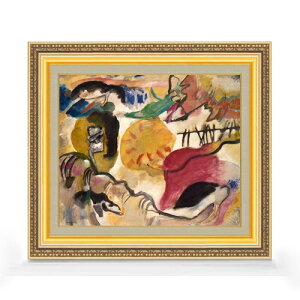 【油絵 直筆仕上げ】ワシリー・カンディンスキー Improvisation 27 (Garden of Love 2) F8 【額入り】 絵画 販売 8号 油彩 抽象画 598×524mm 複製画 送料無料 プレゼント ギフト 開店祝い 開業祝い 退職祝