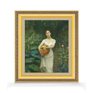 yG Mdグzt@EXg]i Young Girl Carrying a Pumpkin F8 yzz G ̔ 8  l 598×524mm   v[g Mtg JXj JƏj ސEj Vzj r