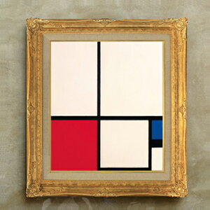 yG Mdグzs[gEhA Composition in Colours Composition No.1 with Red and Blue F10 yzz G ̔ 10  ۉ 671×597mm  