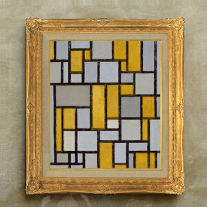 yG Mdグzs[gEhA Composition with Grid #1 F10 yzz G ̔ 10  ۉ 671×597mm   v[g Mtg JXj JƏj ސEj Vzj 