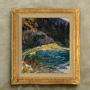 【油絵 直筆仕上げ】ワシリー・カンディンスキー Kochel, Alte Kesselbergstrasse F10 【額入り】 絵画 販売 10号 油彩 抽象画 671×597mm 複製画 送料無料 プレゼント ギフト 開店祝い 開業祝い 退職祝い