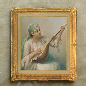 yG Mdグzt@EXg]i Woman Playing a String Instrument F10 yzz G ̔ 10  l 671×597mm   v[g Mtg JXj JƏj ސEj Vzj 