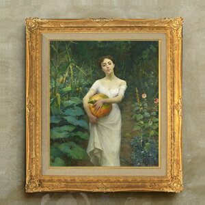 yG Mdグzt@EXg]i Young Girl Carrying a Pumpkin F10 yzz G ̔ 10  l 671×597mm   v[g Mtg JXj JƏj ސEj Vzj 