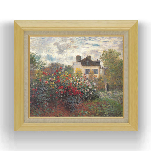 クロード モネ アルジャントゥイユのモネの庭 F10 絵画 高品質の人気 販売 油彩 人気ブランドの新作 10号 675×601mm 送料無料 風景画