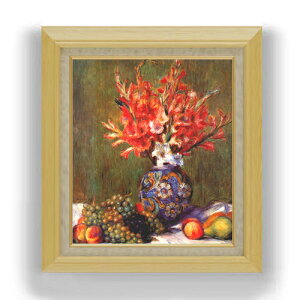 【油絵 直筆仕上げ】ルノワール 花とフルーツ F10 【額入り】 絵画 販売 10号 油彩 静物画 675×601mm 複製画 送料無料 プレゼント ギフト 開店祝い 開業祝い 退職祝い 新築祝い リビング 玄関 モ