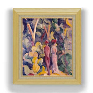 【油絵 直筆仕上げ】アウグスト・マッケ トルコ風カフェ (3) F10 【額入り】 絵画 販売 10号 油彩 抽象画 675×601mm 複製画 送料無料 プレゼント ギフト 開店祝い 開業祝い 退職祝い 新築祝い リ