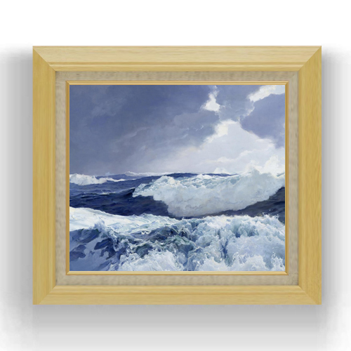 フレデリック ジャッド ウォー Mid Ocean F10 絵画 風景画 675×601mm 10号 販売 送料無料 超人気の 油彩 くらしを楽しむアイテム