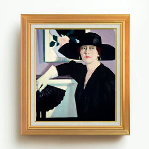 �y���G ���M�d�グ�z�t�����V�X�E�J�f�� Portrait of a Lady in Black F10 �y�A�b�v�O���[�h�z�z �G�� �̔� 10�� ���� �l���� 677×603mm ������ �������� �v���[���g �M�t�g �J�X�j�� �J�Əj�� �ސE�j�� 