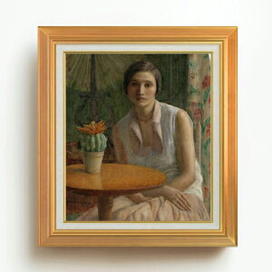【油絵 直筆仕上げ】フリージキー Portrait of a Woman F10 【アップグレード額】 絵画 販売 10号 油彩 人物画 677×603mm 複製画 送料無料 プレゼント ギフト 開店祝い 開業祝い 退職祝い 新築祝い リ