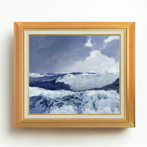 【油絵 直筆仕上げ】フレデリック・ジャッド・ウォー Mid Ocean F10 【アップグレード額】 絵画 販売 10号 油彩 風景画 677×603mm 複製画 送料無料 プレゼント ギフト 開店祝い 開業祝い 退職祝い