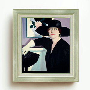 �y���G ���M�d�グ�z�t�����V�X�E�J�f�� Portrait of a Lady in Black F10 �y�A�b�v�O���[�h�z�z �G�� �̔� 10�� ���� �l���� 677×603mm ������ �������� �v���[���g �M�t�g �J�X�j�� �J�Əj�� �ސE�j�� 