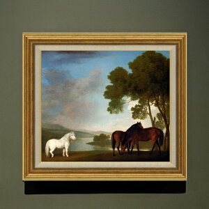 �y���G ���M�d�グ�z�X�^�b�v�X Two Bay Mares And A Grey Pony F10 �y�A�b�v�O���[�h�z�z �G�� �̔� 10�� ���� ���i�� 681×607mm ������ �������� �v���[���g �M�t�g �J�X�j�� �J�Əj�� �ސE�j�� �V�z�j