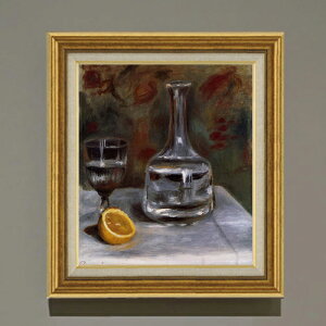 �y���G ���M�d�グ�z���m���[�� Still Life with Carafe F10 �y�A�b�v�O���[�h�z�z �G�� �̔� 10�� ���� �Õ��� 681×607mm ������ �������� �v���[���g �M�t�g �J�X�j�� �J�Əj�� �ސE�j�� �V�z�j�� ��