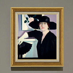 �y���G ���M�d�グ�z�t�����V�X�E�J�f�� Portrait of a Lady in Black F10 �y�A�b�v�O���[�h�z�z �G�� �̔� 10�� ���� �l���� 681×607mm ������ �������� �v���[���g �M�t�g �J�X�j�� �J�Əj�� �ސE�j�� 