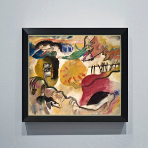 【油絵 直筆仕上げ】ワシリー・カンディンスキー Improvisation 27 (Garden of Love 2) F10 【額入り】 絵画 販売 10号 油彩 抽象画 677×603mm 複製画 送料無料 プレゼント ギフト 開店祝い 開業祝い 退職祝