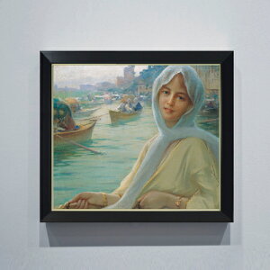 【油絵 直筆仕上げ】ゾナロ Amusement at Goksu F10 【シンプルフレーム】 絵画 販売 10号 油彩 人物画 560×485mm 複製画 送料無料 プレゼント ギフト 開店祝い 開業祝い 退職祝い 新築祝い リビング