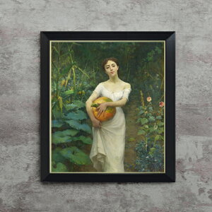 yG Mdグzt@EXg]i Young Girl Carrying a Pumpkin F10 yVvt[z G ̔ 10  l 560×485mm   v[g Mtg JXj JƏj ސEj 