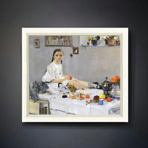 �y���G ���M�d�グ�z�t�F�[�V�� Portrait of Varya Adoratskaya F10 �y�V���v���t���[���z �G�� �̔� 10�� ���� �l���� 560×485mm ������ �������� �v���[���g �M�t�g �J�X�j�� �J�Əj�� �ސE�j�� �V�z�j