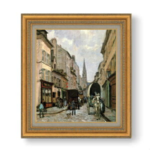 【油絵 直筆仕上げ】シスレー アルジャントイユの大通り F10 【額入り】 絵画 販売 10号 油彩 風景画 677×603mm 複製画 送料無料 プレゼント ギフト 開店祝い 開業祝い 退職祝い 新築祝い リビン