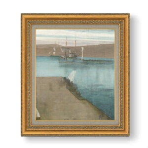 【油絵 直筆仕上げ】ホイッスラー Valparaiso Harbor 【額入り】 絵画 販売 10号 油彩 抽象画 677×603mm 複製画 送料無料 プレゼント ギフト 開店祝い 開業祝い 退職祝い 新築祝い リビング 玄関 モダ