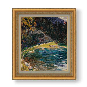 【油絵 直筆仕上げ】ワシリー・カンディンスキー Kochel, Alte Kesselbergstrasse F10 【額入り】 絵画 販売 10号 油彩 抽象画 677×603mm 複製画 送料無料 プレゼント ギフト 開店祝い 開業祝い 退職祝い