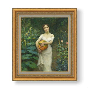 yG Mdグzt@EXg]i Young Girl Carrying a Pumpkin F10 yzz G ̔ 10  l 677×603mm   v[g Mtg JXj JƏj ސEj Vzj 