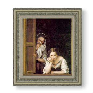 �y���G ���M�d�グ�z�����[���� Two Women at a Window F10 �y�z����z �G�� �̔� 10�� ���� �l���� 677×603mm ������ �������� �v���[���g �M�t�g �J�X�j�� �J�Əj�� �ސE�j�� �V�z�j�� ���r���O ���� 