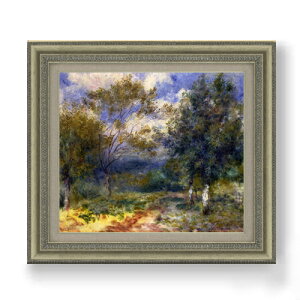 【油絵 直筆仕上げ】ルノワール 陽だまりの風景 F10 【額入り】 絵画 販売 10号 油彩 風景画 677×603mm 複製画 送料無料 プレゼント ギフト 開店祝い 開業祝い 退職祝い 新築祝い リビング 玄関