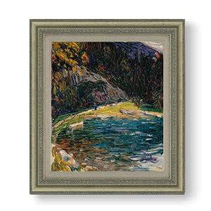 【油絵 直筆仕上げ】ワシリー・カンディンスキー Kochel, Alte Kesselbergstrasse F10 【額入り】 絵画 販売 10号 油彩 抽象画 677×603mm 複製画 送料無料 プレゼント ギフト 開店祝い 開業祝い 退職祝い