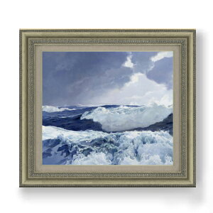 【油絵 直筆仕上げ】フレデリック・ジャッド・ウォー Mid Ocean F10 【額入り】 絵画 販売 10号 油彩 風景画 677×603mm 複製画 送料無料 プレゼント ギフト 開店祝い 開業祝い 退職祝い 新築祝い リ