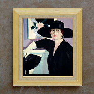 �y���G ���M�d�グ�z�t�����V�X�E�J�f�� Portrait of a Lady in Black F10 �y�z����z �G�� �̔� 10�� ���� �l���� 675×601mm ������ �������� �v���[���g �M�t�g �J�X�j�� �J�Əj�� �ސE�j�� �V�z�j�� ��
