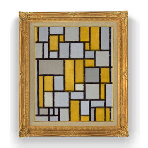 yG Mdグzs[gEhA Composition with Grid #1 F12 y Y CeAzG ̔ 12 ۉ S[hz 736×630mm  