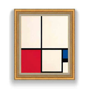 yG Mdグzs[gEhA Composition in Colours Composition No.1 with Red and Blue F12 y Y CeAzG ̔ 12 ۉ S[hz 754×648mm  