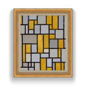 yG Mdグzs[gEhA Composition with Grid #1 F12 y Y CeAzG ̔ 12 ۉ S[hz 754×648mm  