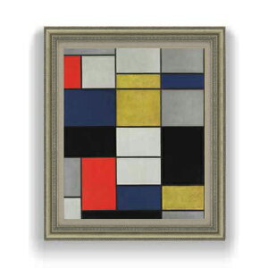 �y���G ���M�d�グ�z�s�[�g�E�����h���A�� Grande composizione A con nero, rosso, grigio, giallo e blu F12 �y���� �������Y �C���e���A�z�G�� �̔� 12�� ���ۉ� �S�[���h�z�� 754×648mm ������ ��������