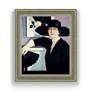 �y���G ���M�d�グ�z�t�����V�X�E�J�f�� Portrait of a Lady in Black F12 �y���� �������Y �C���e���A�z�G�� �̔� 12�� ���ۉ� �S�[���h�z�� 754×648mm ������ ��������