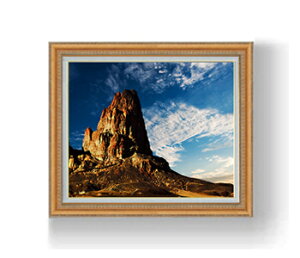 【油絵 直筆仕上げ】アリゾナ- 乾燥砂漠- F12サイズ 額入り 【額入り】 油彩 風景画 オリジナルインテリア絵画 風水画 額縁 754×648mm 複製画 送料無料 プレゼント ギフト 開店祝い 開業祝い 退