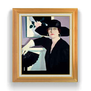 �y���G ���M�d�グ�z�t�����V�X�E�J�f�� Portrait of a Lady in Black F12 �y�A�b�v�O���[�h�z���z�G�� �̔� 12�� ���ۉ� �S�[���h�z�� 736×630mm ������ ��������