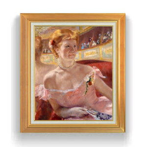 �y���G ���M�d�グ�z���A���[�E�J�T�b�g Woman with a Pearl Necklace in a Loge F12 �y�A�b�v�O���[�h�z���z�G�� �̔� 12�� �l���� �z�� 736×630mm ������ �������� �v���[���g �M�t�g �J�X�j�� �J�Əj�� 