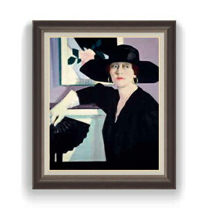 �y���G ���M�d�グ�z�t�����V�X�E�J�f�� Portrait of a Lady in Black F12 �y���� �������Y �C���e���A�z�G�� �̔� 12�� ���ۉ� �z�� 736×630mm ������ ��������