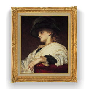 【油絵 直筆仕上げ】フレデリック・レイトン Phoebe F15 【油彩 国内生産 インテリア】絵画 販売 15号 人物画 ゴールド額縁 781×660mm 複製画 送料無料 プレゼント ギフト 開店祝い 開業祝い 退職