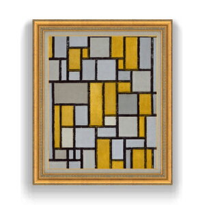 yG Mdグzs[gEhA Composition with Grid #1 F15 y Y CeAzG ̔ 15 ۉ S[hz 800×678mm  