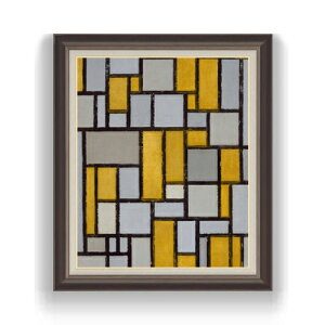 �y���G ���M�d�グ�z�s�[�g�E�����h���A�� Composition with Grid #1 F15 �y���� �������Y �C���e���A�z�G�� �̔� 15�� ���ۉ� �z�� 780×658mm ������ ��������