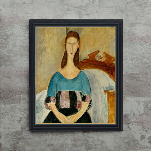 �y���G ���M�d�グ�z���f�B���A�[�j Portrait of Jeanne Hebuterne F15 �y���� �A�b�v�O���[�h�z�z�G�� �̔� 15�� �l���� �z�� 712×590mm ������ �������� �v���[���g �M�t�g �J�X�j�� �J�Əj�� �ސE�j�� 