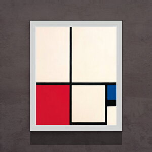 �y���G ���M�d�グ�z�s�[�g�E�����h���A�� Composition in Colours Composition No.1 with Red and Blue F15 �y���� �A�b�v�O���[�h�z�z�G�� �̔� 15�� ���ۉ� �z�� 712×590mm ������ ��������
