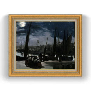 yG MdグzGhDA[E}l Clair de Lune sur le Port de Boulogne F15 y Y CeAzG ̔ 15 i S[hz 800×678mm   v[g Mtg JX